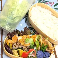 森のごはん屋さんのお料理　鶏ささみのパセリピカタ弁当