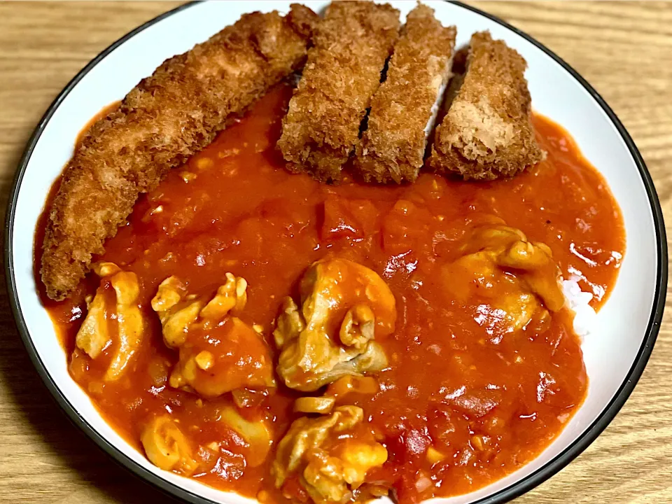 ☆とんかつ･チキンカツトッピングチキンカレー|まぁたんさん