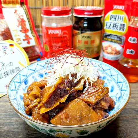 「糸唐辛子」を使ってみたSnapdishの料理・レシピ写真:🌏『世界の食卓探検隊』【牛スジの中華風煮込み】