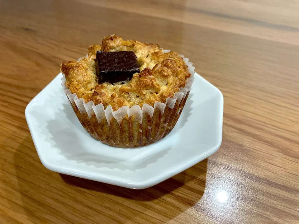 オートミールのチョコバナナマフィン|みよさん