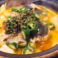 麻辣青椒砂锅鱼头🐟😛😋|🌷lynnlicious🌷さん