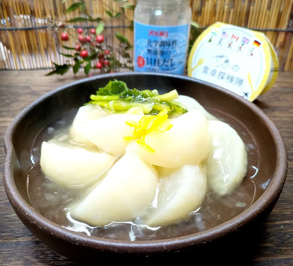 🌏『世界の食卓探検隊』【カブの貝柱だし銀餡】|ayaさん