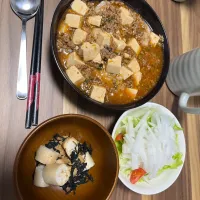 晩御飯は麻婆豆腐丼😊✨|モモ&ハーブmama🐰🐹🐢🐠❤️さん