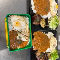 水分多めのキーマカレー🍛と愛妻弁当🍱|モモ&ハーブmama🐰🐹🐢🐠❤️さん