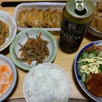 本日の夕飯。作り置きで| 料理好きなじいさまさん