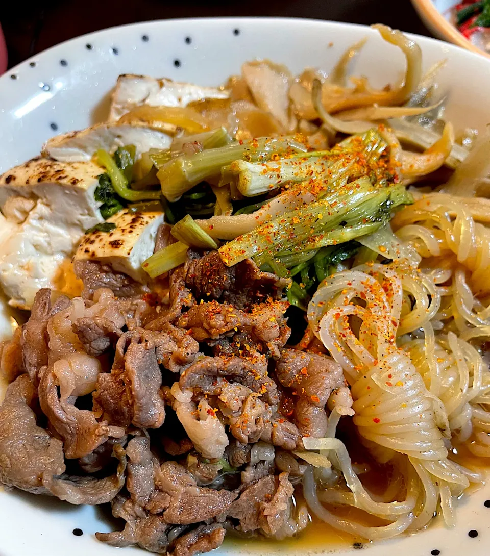 芹と牛蒡の肉豆腐|DKさん