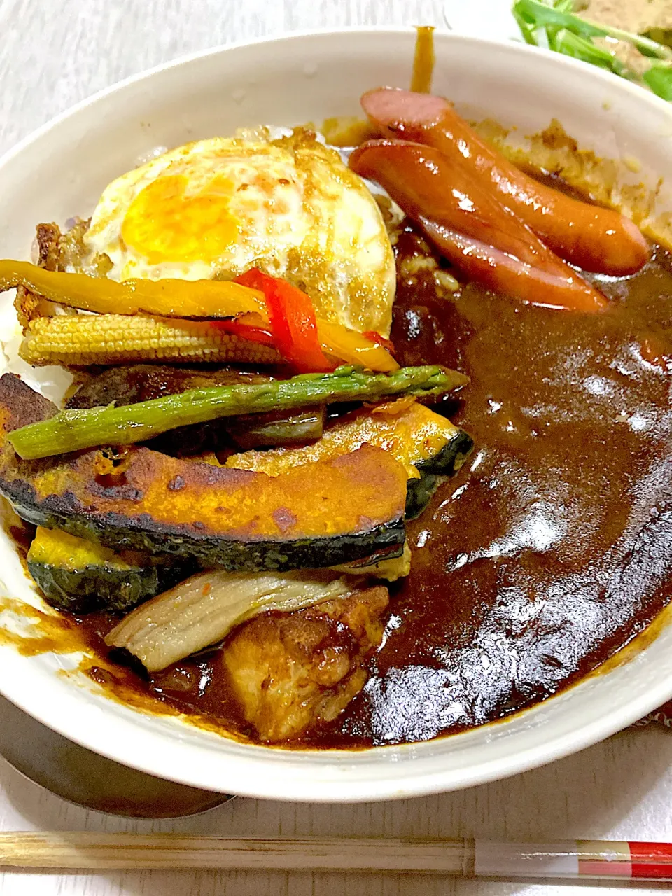 野菜カレー、大根サラダ|Ayaさん
