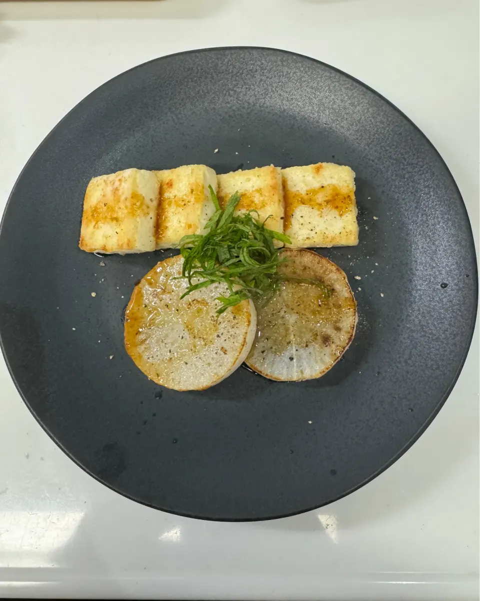 豆腐と大根のステーキ柚子胡椒ソース|miyuさん