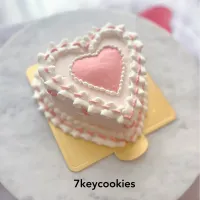 バレンタインハートのフリルケーキ|7keycookiesさん