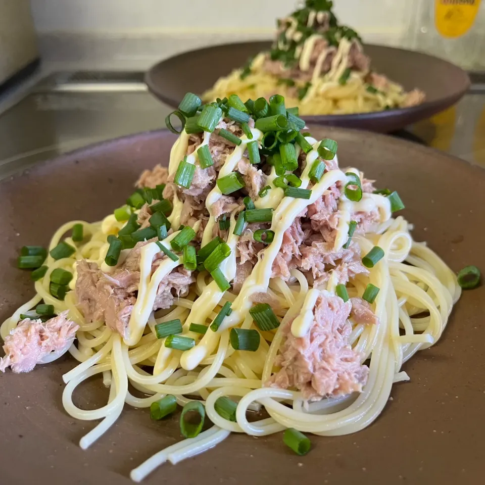 ツナマヨポン酢パスタ|sanaeさん