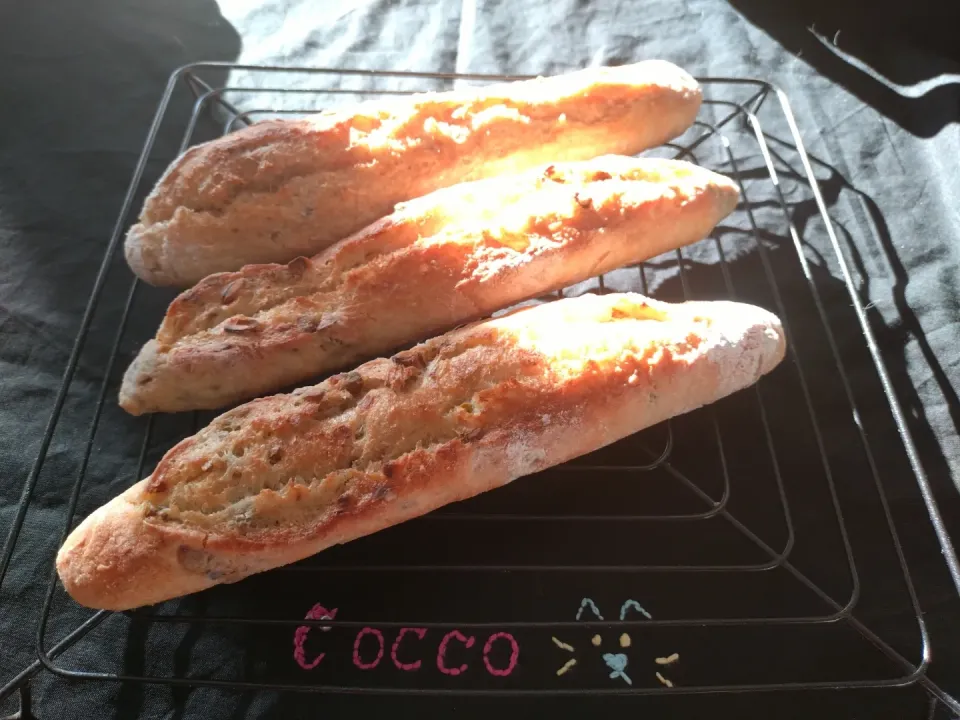 朝日が似合うシリーズ・全粒粉とピスタチオのバターフィセル✨|cocco+さん