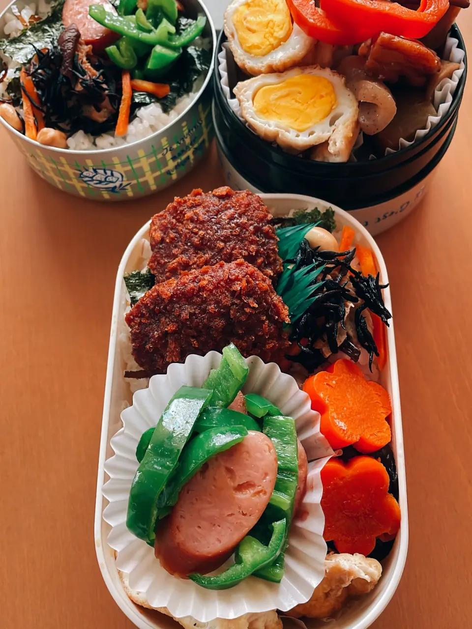 今日の旦那と私のお弁当|sacchan( ﾐΦﻌΦ)ฅさん