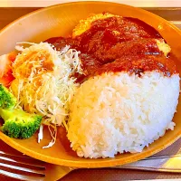 温泉のお食事処でカツカレー|🌻ako ·͜·♡peco🌻さん