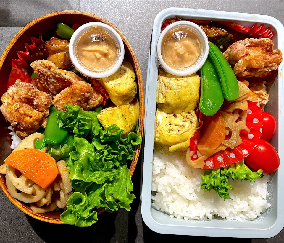 麻婆ナス🍆&唐揚げ弁当|💟しゅる姫さん