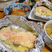 鮭の味噌マヨチーズホイル焼き|とまと🍅さん