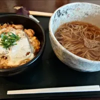 カツ丼セット(かけそば)@稜花(四谷三丁目)|273さん