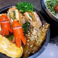 厚揚げのしそチーズ肉巻き弁当|Sugarさん