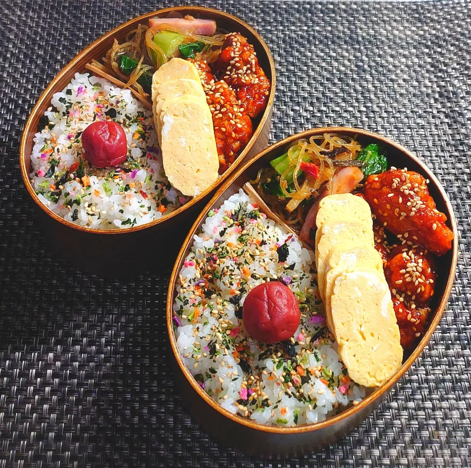 母とムスコのラブラブおソロ♪簡単ヤンニョムチキン弁当|からあげビールさん