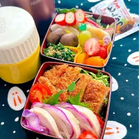 2025/01/29 鶏ハムサラダとメンチカツのお弁当