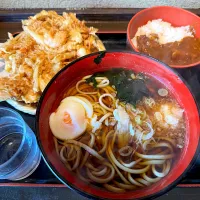 カレーセットとかき揚げ天ぷら|流線形さん