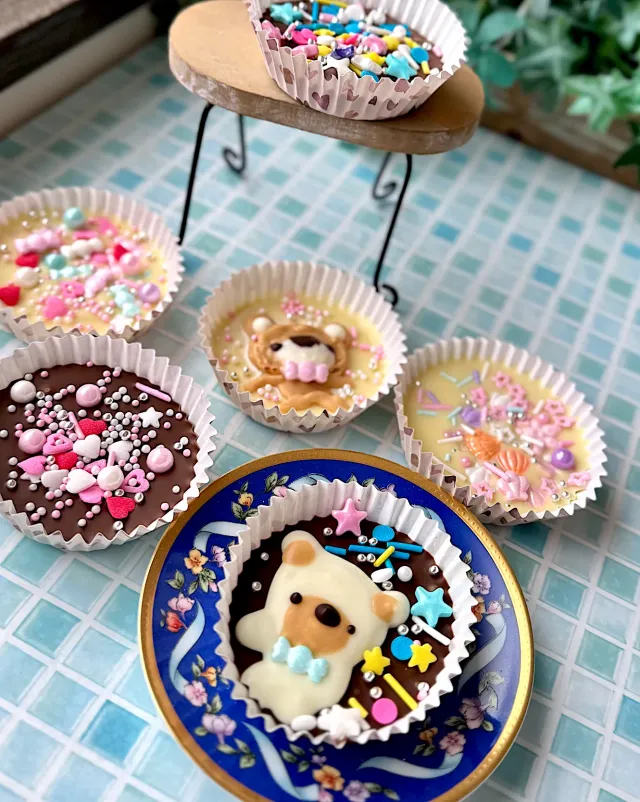 Snapdishの料理・レシピ写真:平成女児チョコ｜まだ間に合う手作りバレンタイン♪