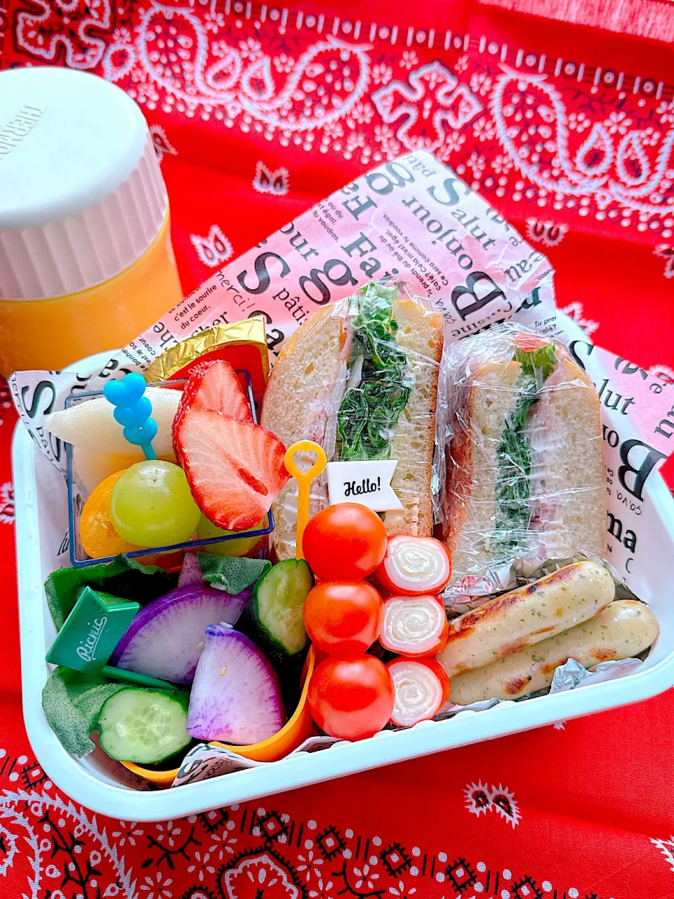 2025/01/30 自家製ソフトフランスパンのサンドイッチ弁当|Blueberry🫐さん