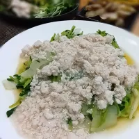 白菜と豆苗の鶏ガラあんかけ|マイさん