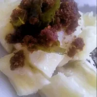 Steam Tapioca with salted fish & coconut sambal|Harlina  (Malaysia)さん