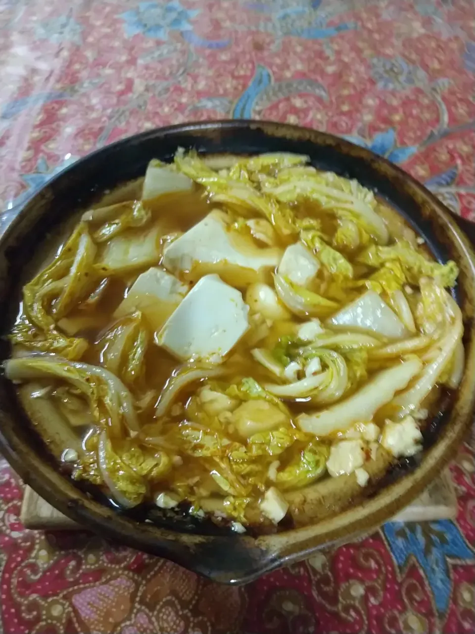 豆腐(ロングライフ)と白菜の四川風麻辣  鍋|はやとさん