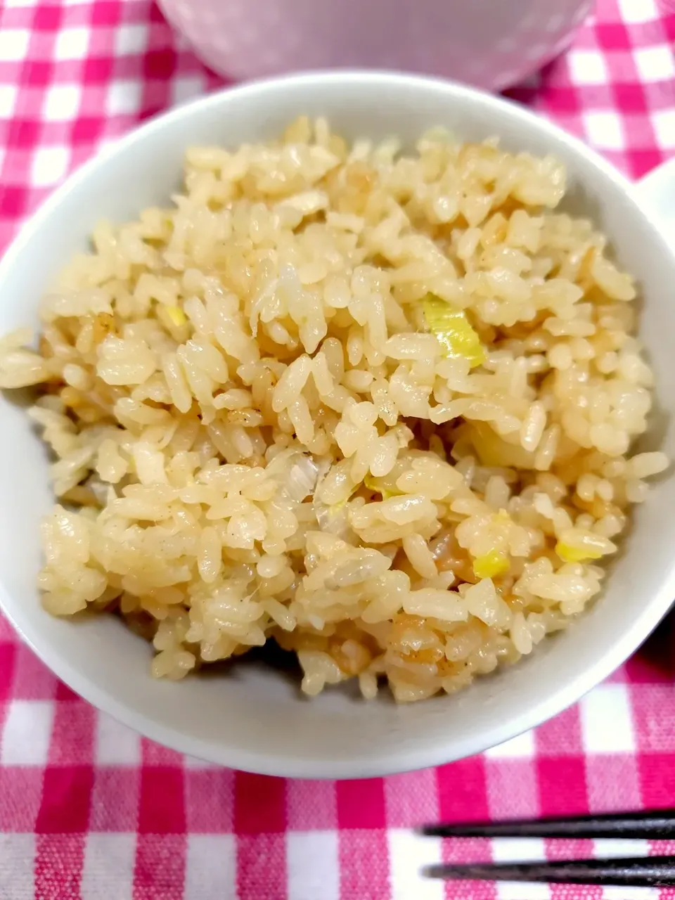 白ネギの炊き込みご飯|藤さんちのごはんさん