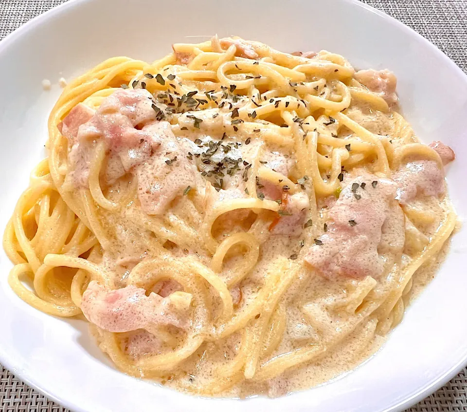 ベーコンのクリームパスタ|shibazakiさん