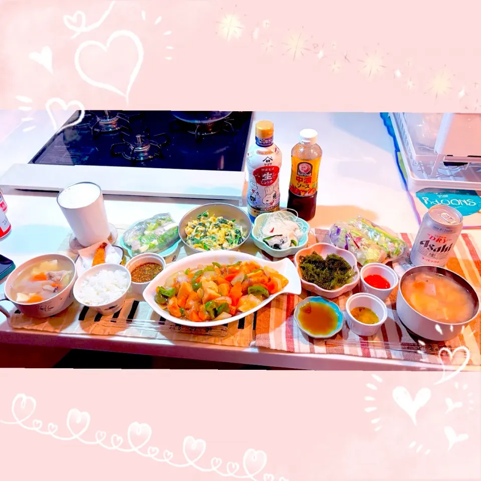 １／２４ ｆｒｉ 晩ごはん🍴＊○°|rinaronarさん