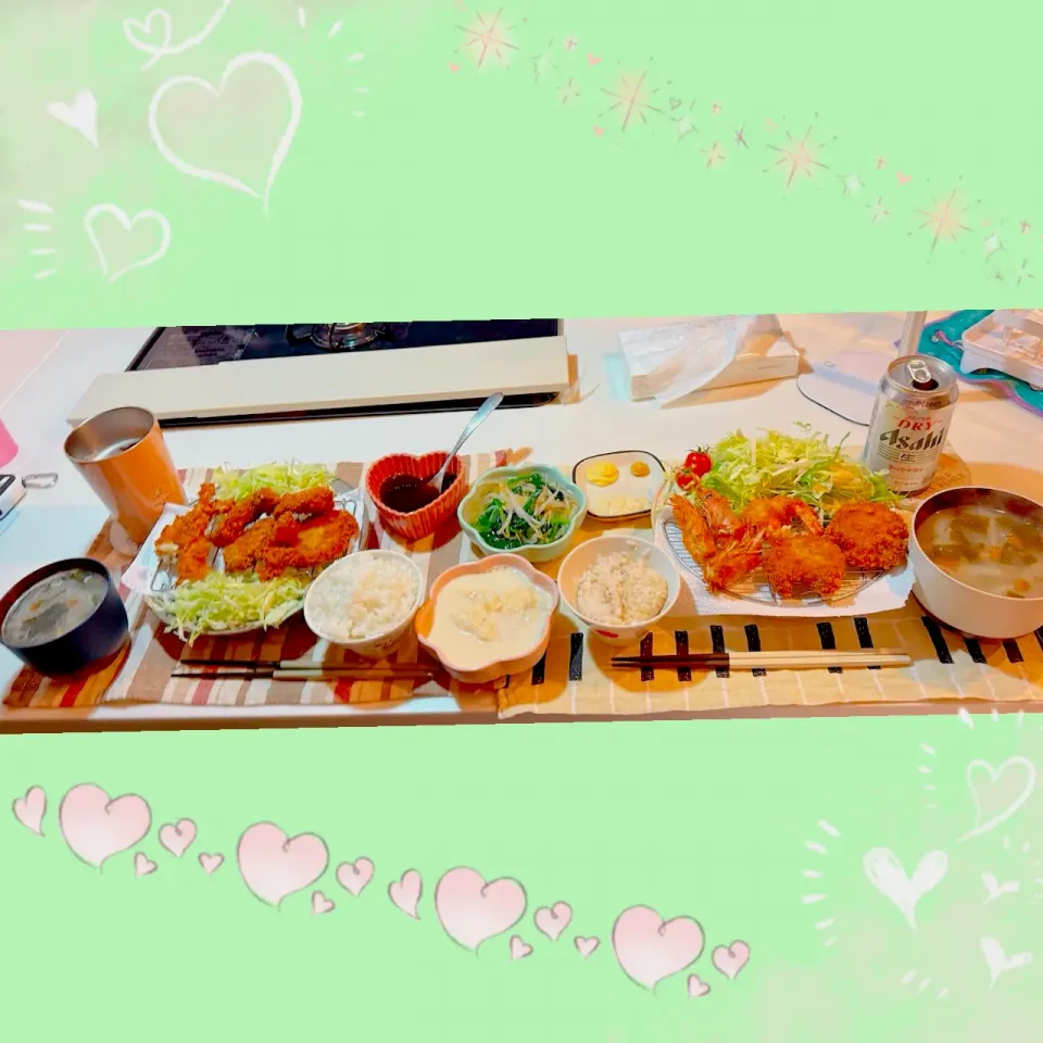２／１ ｓａｔ 晩ごはん🍴＊○°|rinaronarさん