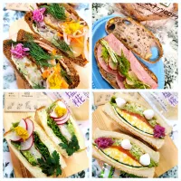 @きなこさんの料理 🔷Noマヨネーズ大人🐣たまごサンド🥪🔷→🔷202501サンドイッチ🥪コラージュ📷🔷|@きなこさん