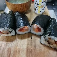 あおさの味噌汁と恵方巻き|jijiさん