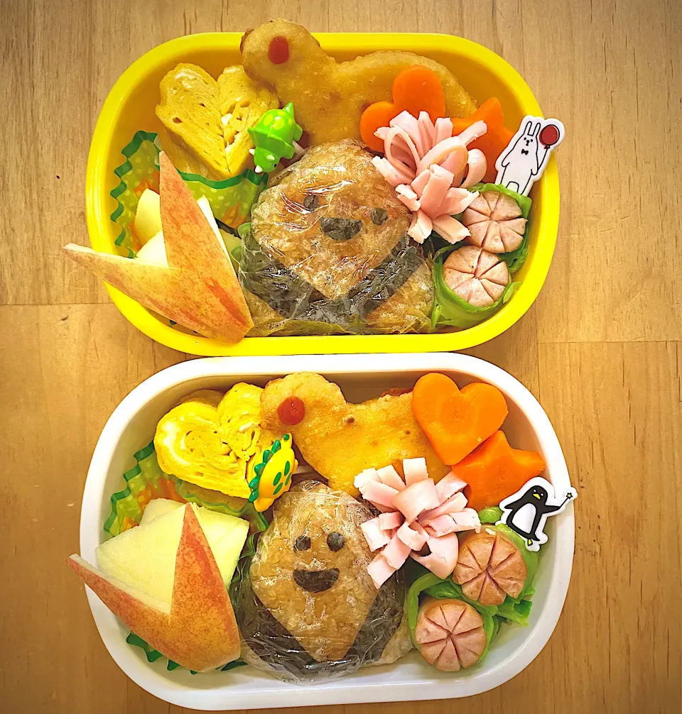 23時半に翌日お弁当と気付いた母の幼稚園弁当🍙|maccoさん