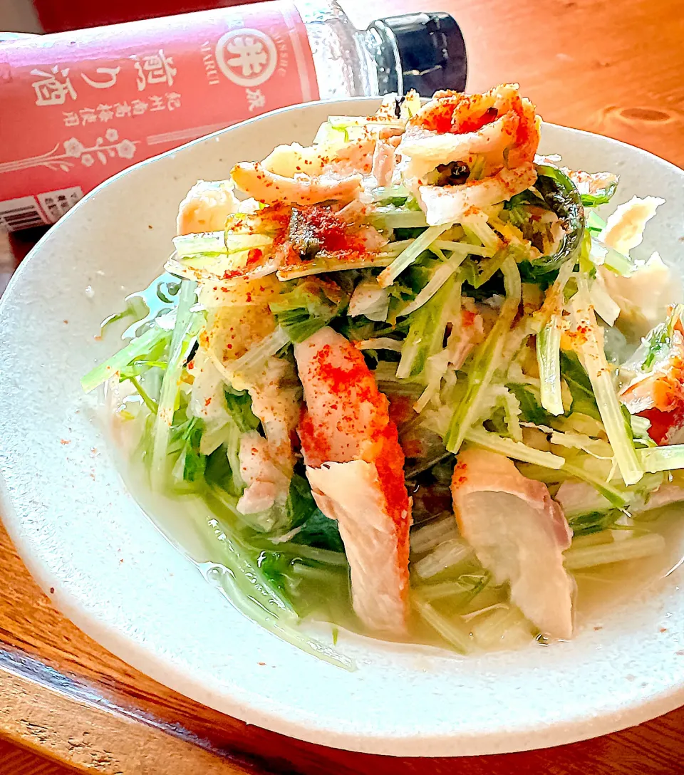 煎り酒で水菜とほっけのみぞれ煮|にゃんぺこさん