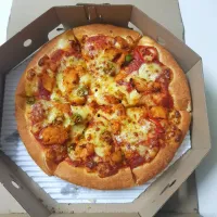 spicy barbecue chicken pizza🍕🍕🍕|patlovestocookさん