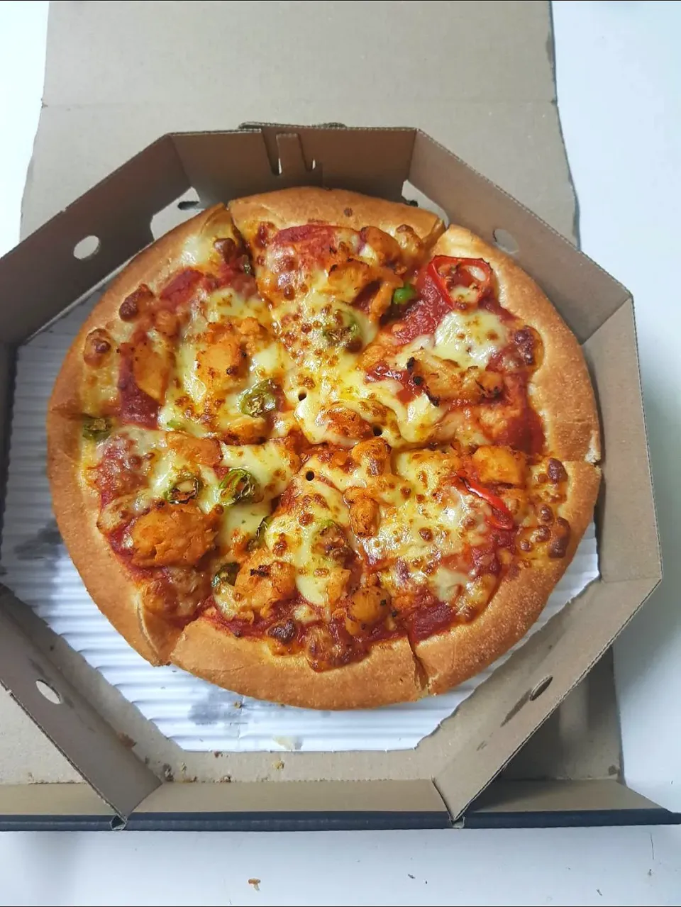 spicy barbecue chicken pizza🍕🍕🍕|patlovestocookさん