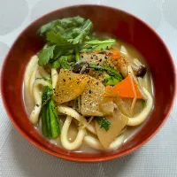 morimi32さんの料理 味噌味の寄せ鍋♪（つみれ・タラ・牡蠣）→煮込みうどん|morimi32さん