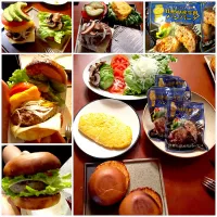 Today's  brunch🌝強引具バーガー🍔|🌈Ami🍻さん