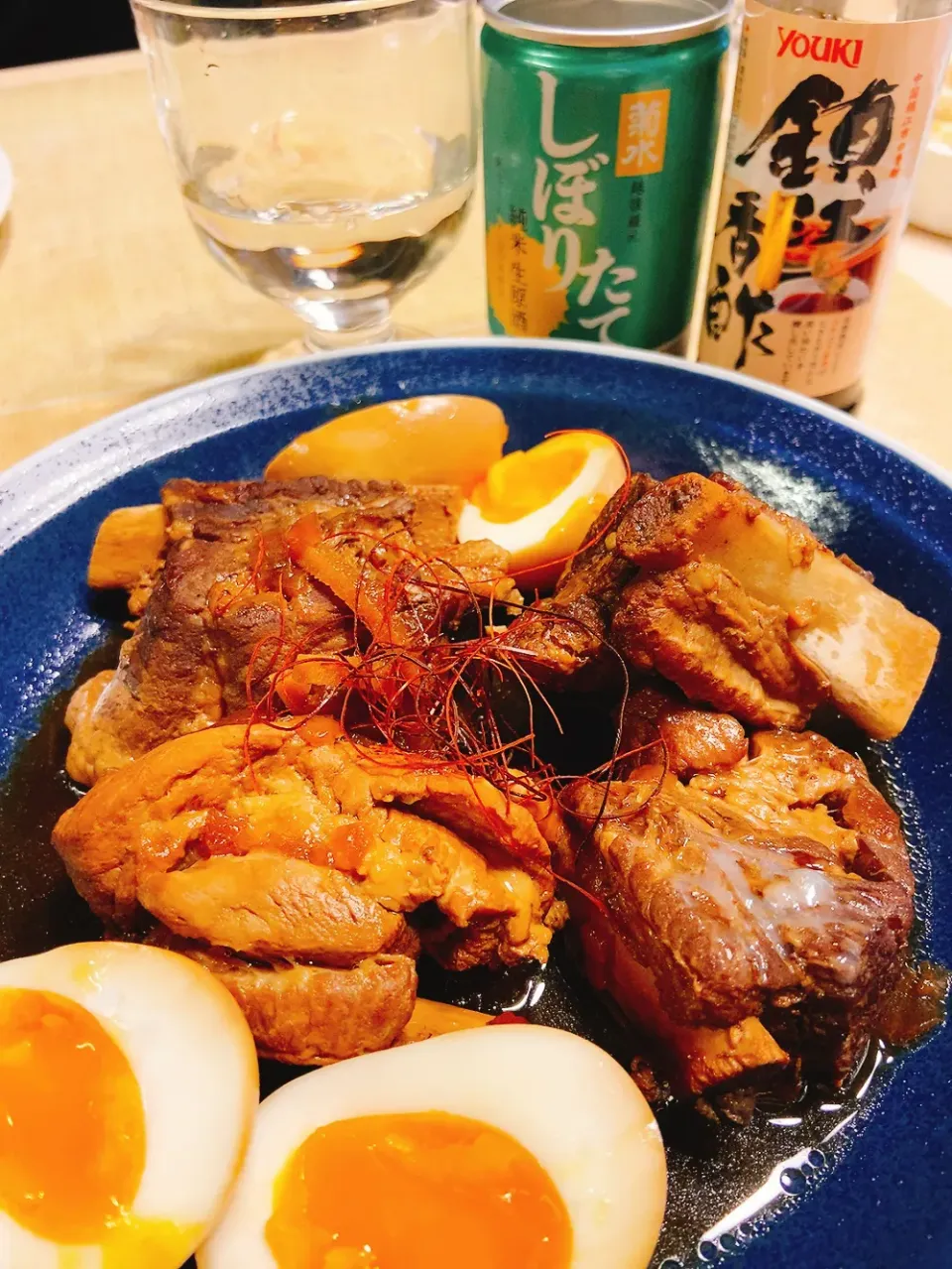 スペアリブの黒酢煮〜日本酒マリアージュ〜|ももこさん