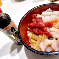 鎮江香酢で海鮮丼|はなちゃんママさん