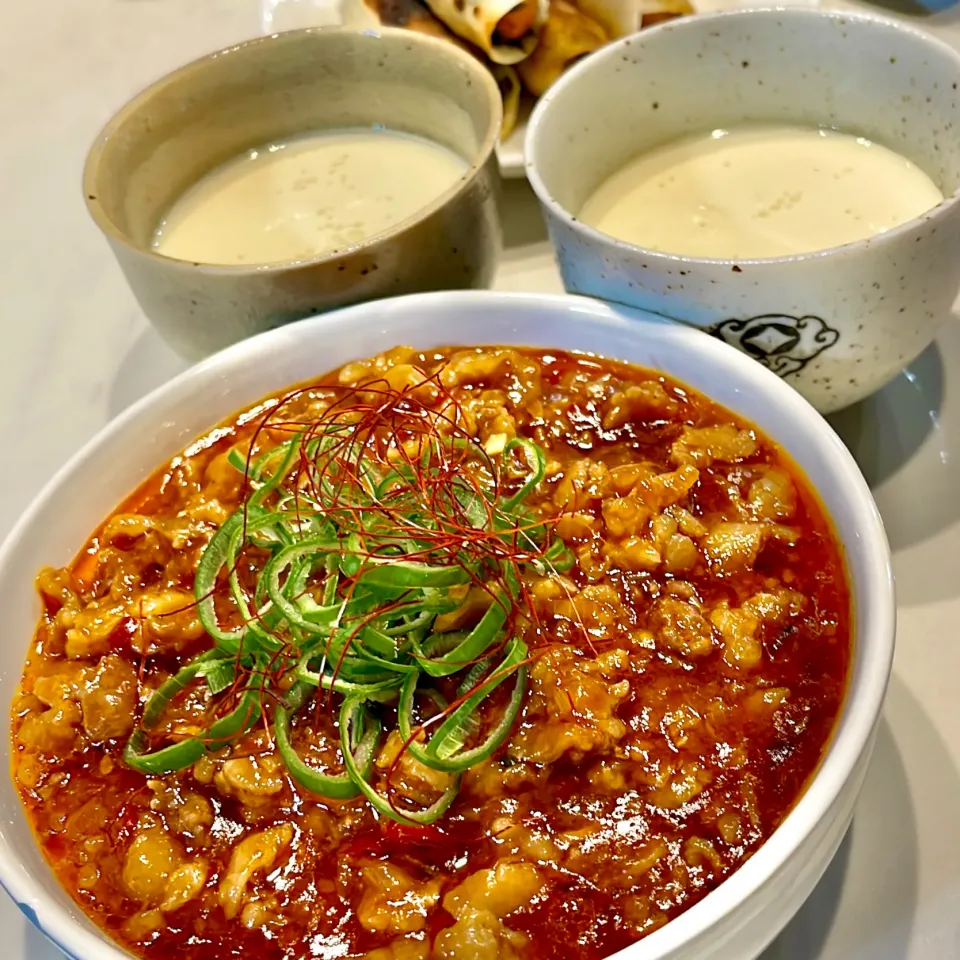 蒸籠で豆腐作って麻婆かけ豆腐|ぎんさん