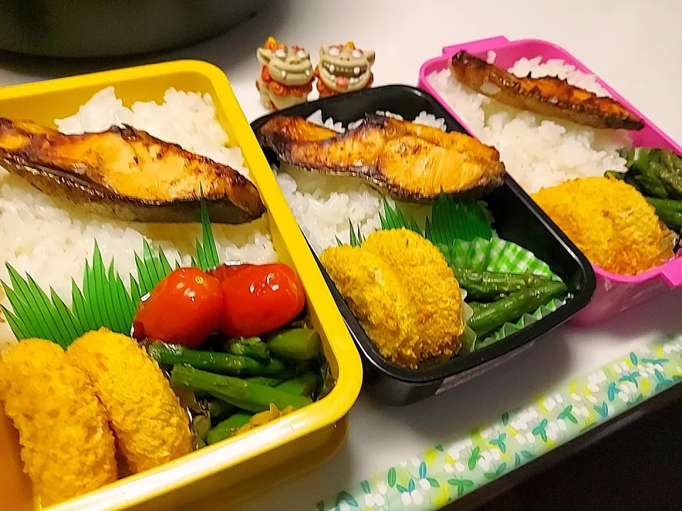 夫弁当､娘弁当､私弁当|みどりさん