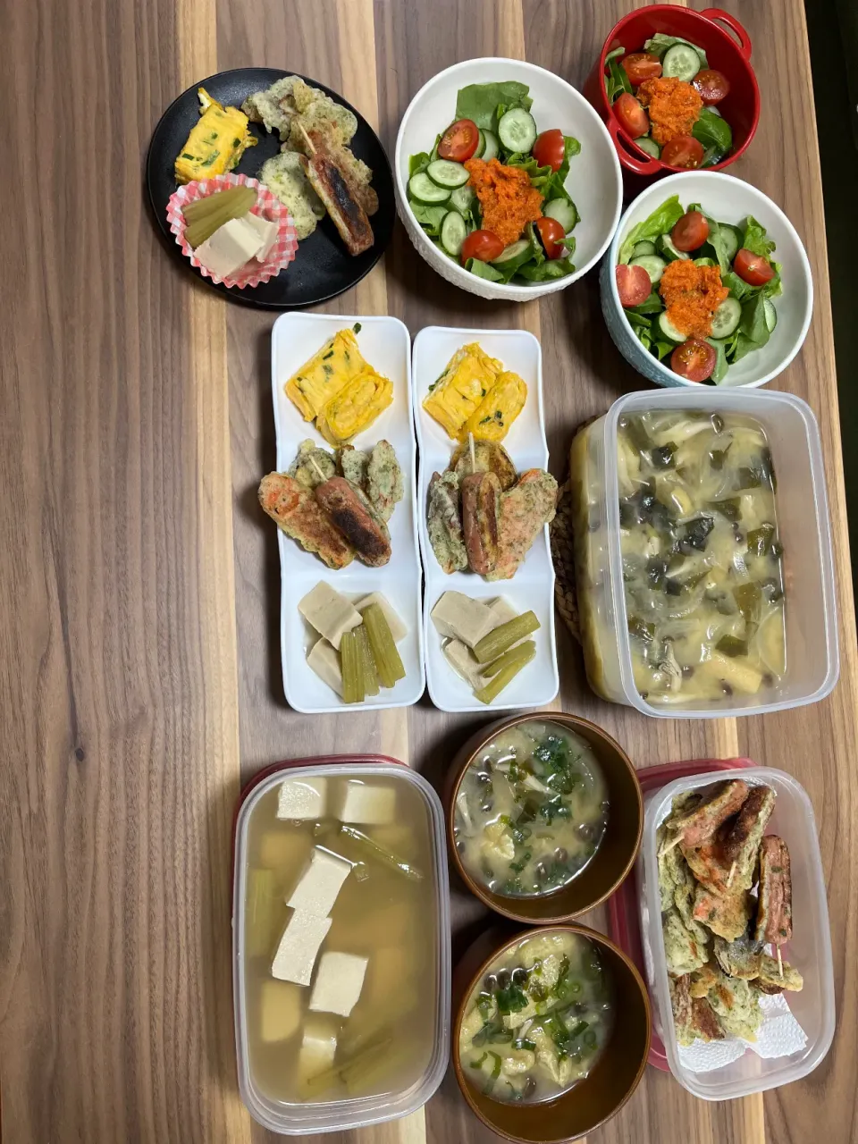 昨日と今日の晩御飯と作り置きおかずや味噌汁、愛妻弁当🍱|モモ&ハーブmama🐰🐹🐢🐠🦐❤️さん