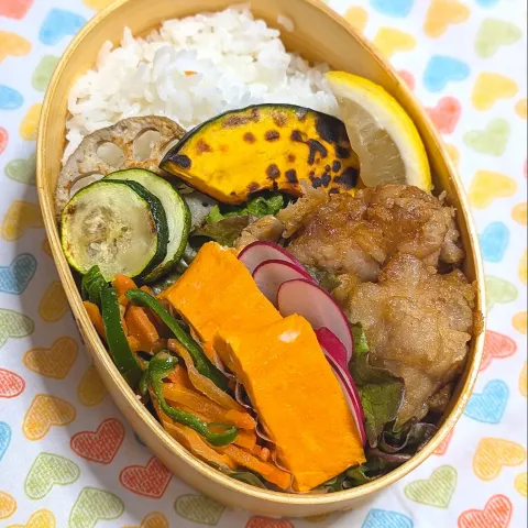 「プラス糀 生塩糀パウダー黒胡椒ブレンド150g」を使ってみたSnapdishの料理・レシピ写真:本日のお弁当〜からあげ弁当