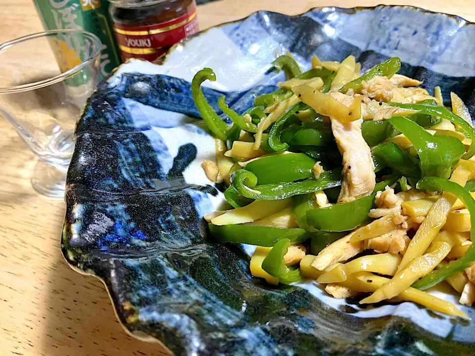 青椒鶏肉絲❗️|じゃっきーさん