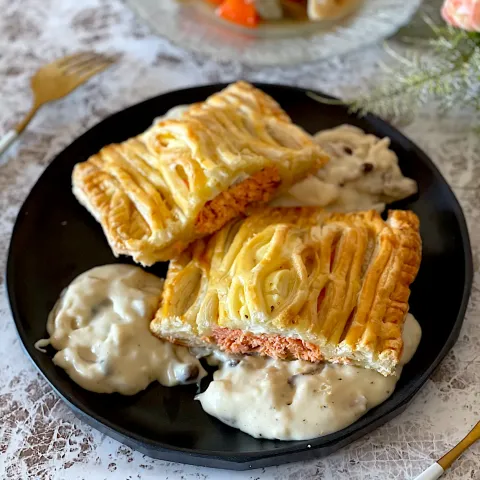 「雪印メグミルク　簡単ホワイトソース」を使ってみたSnapdishの料理・レシピ写真:サーモンパイホワイトソースがけ✨