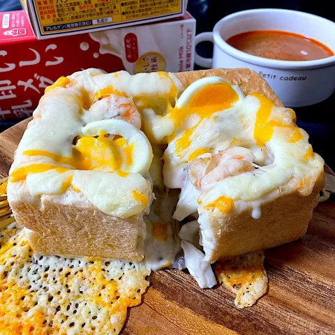 「雪印メグミルク　簡単ホワイトソース」を使ってみたSnapdishの料理・レシピ写真:グラタンパン✨